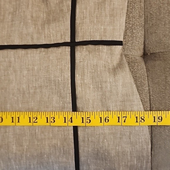 10P Ann Taylor geometric print linen blend sheath dress multi-color gray+black - Picture 12 of 13